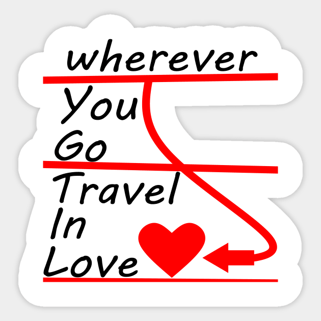 Travel Around The World In Love Sticker by simonjgerber